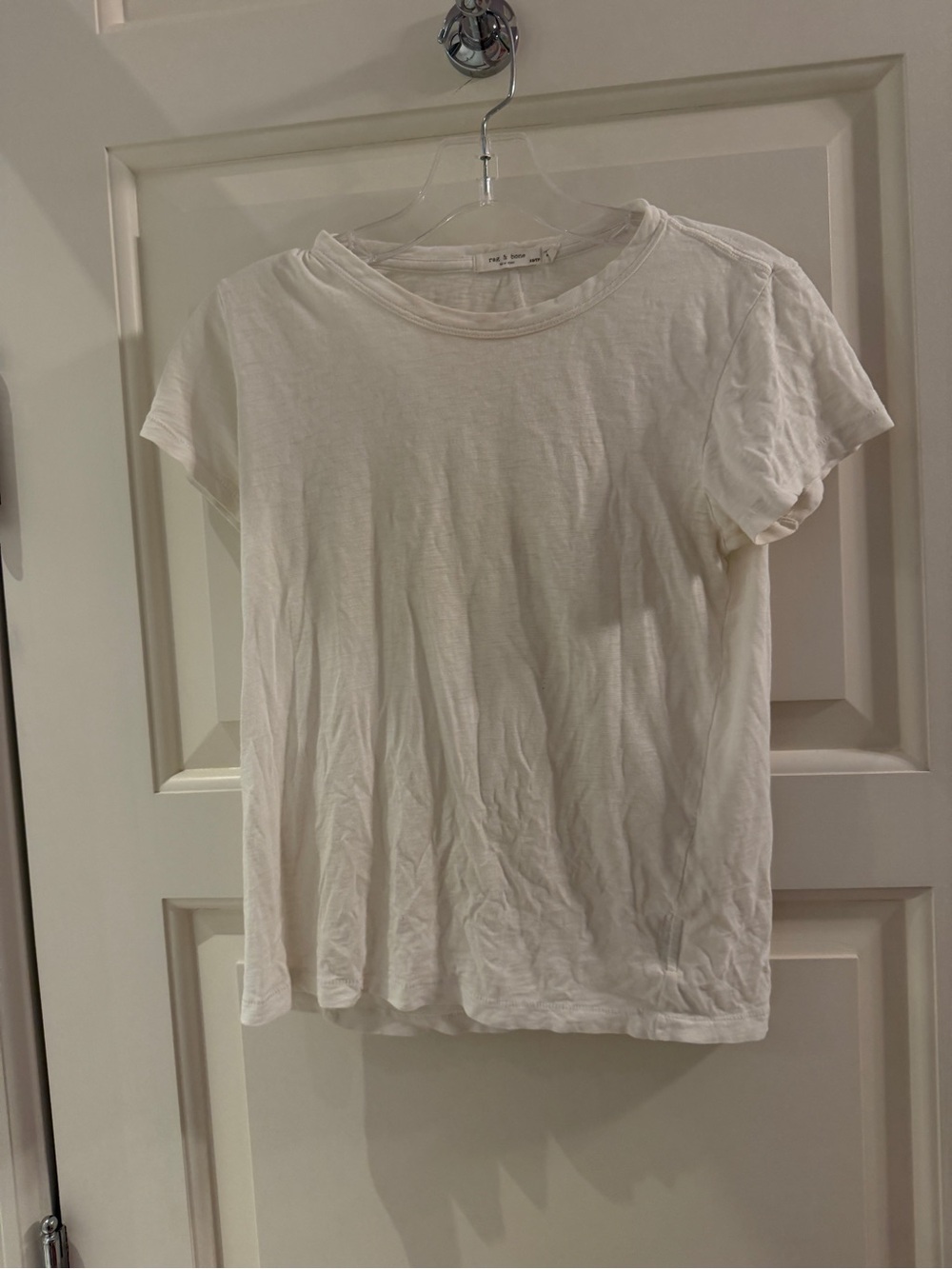 rag & bone White Short-Sleeve Crew Tee